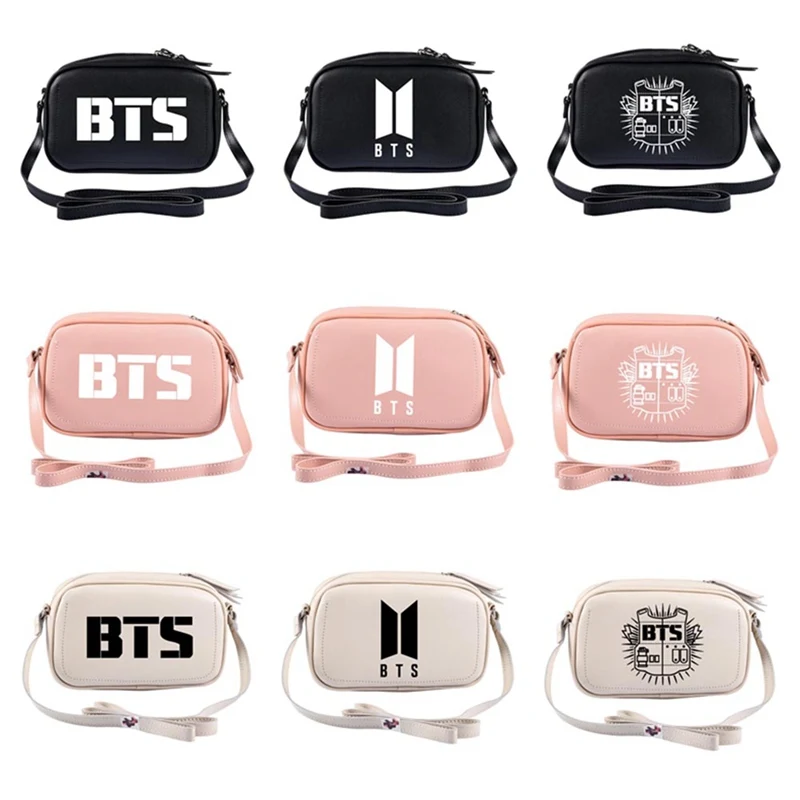 

KPOP BTS Bangtan Boys Love Yopurself Album Women Messenger Bags Anime PU Lady Crossbody Mini Female Evening Shoulder Bag