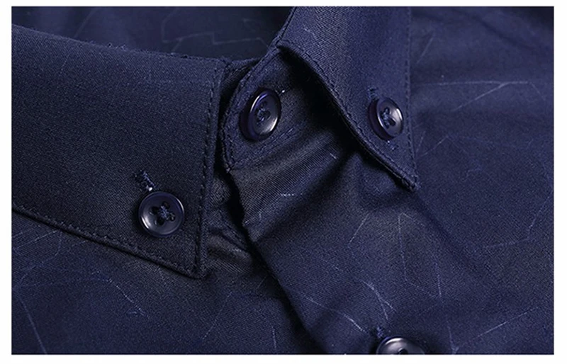 New Arrival Men Shirt Long Sleeve Button Down Printed Dress Shirts Cotton Casual Slim Fit Male Social Shirt Chemise Homme (29)