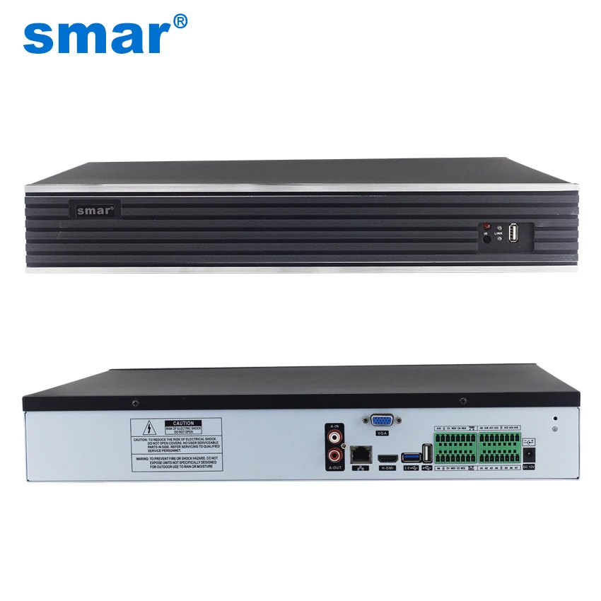 Smar Max 4K Output 32CH 4MP 24CH 5MP CCTV NVR H.265 Onvif Network Video Recorder HI3526 Processor 4 SATA CCTV NVR System