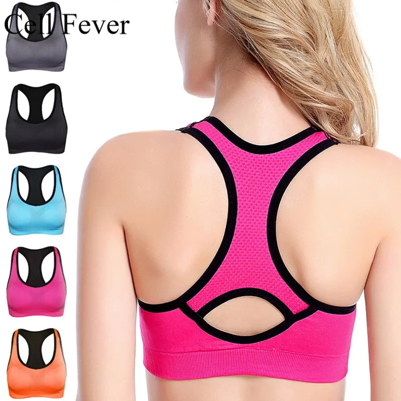 

Women Racerback Sports Bras High Impact Workout Gym Activewear Bra Compression Sport Fitness Running Yoga Bra Top High Quality