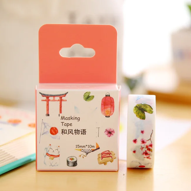 Японская лента Washi декоративные ленты, скрап-Бумага изоляционная Стикеры набор фотоальбом набор декоративного скотча Васи - Цвет: Q
