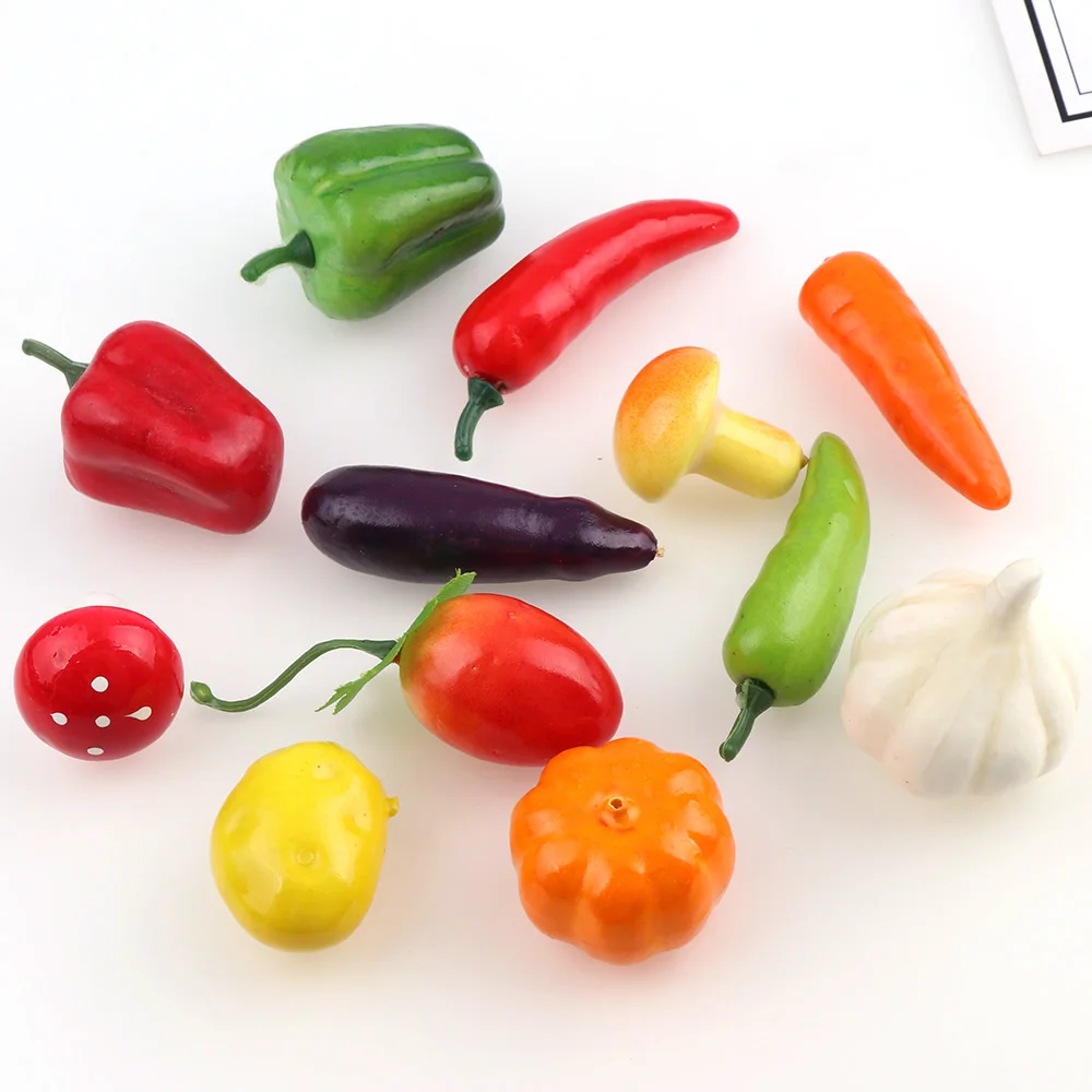 

Artificial Mini Vegetable Chili 20pc/lot For Home Wedding Decoration Kid Cognitive Toys Dining DIY Party Home Ornaments