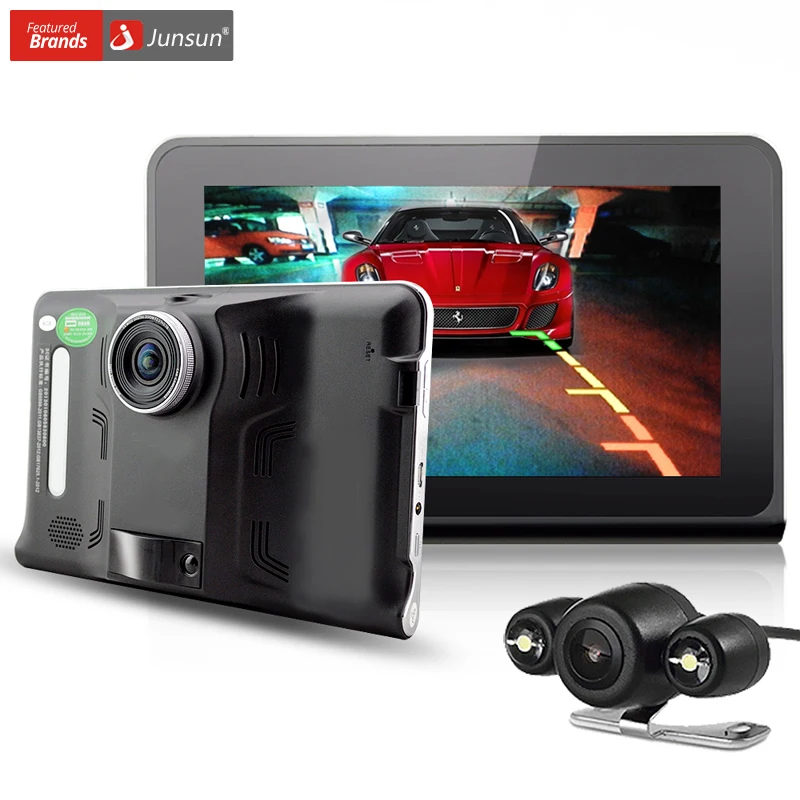 Junsun 7" Car DVR Android GPS Navigation Radar Dash Camera