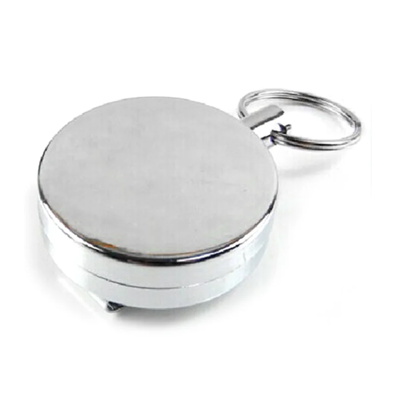 

New 4cm EDC Outdoor Camping Steel Rope Burglar Portable Keychain Stalker Tactical Retractable Key Chain Key Return Keyring