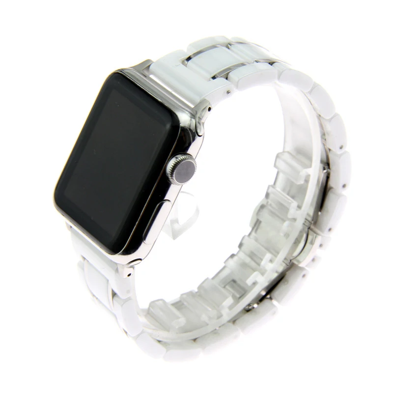 ceramics watch band for apple series watch strap women's watch bracelet men's watch band  (24)