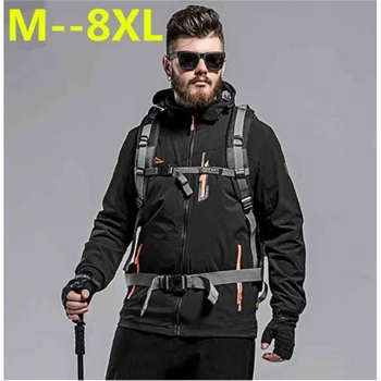 

plus size 10XL 9XL 8XL 6XL 2017 New Men's Casual Jackets Man's Army Waterproof Coats Male Jacket Breathable Windproof Raincoat
