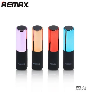 Remax RPL-12 2400 мАч Мини Губная помада дизайн запасные аккумуляторы для телефонов резервного копирования дополнительные запасные аккумуляторы для... - изображение