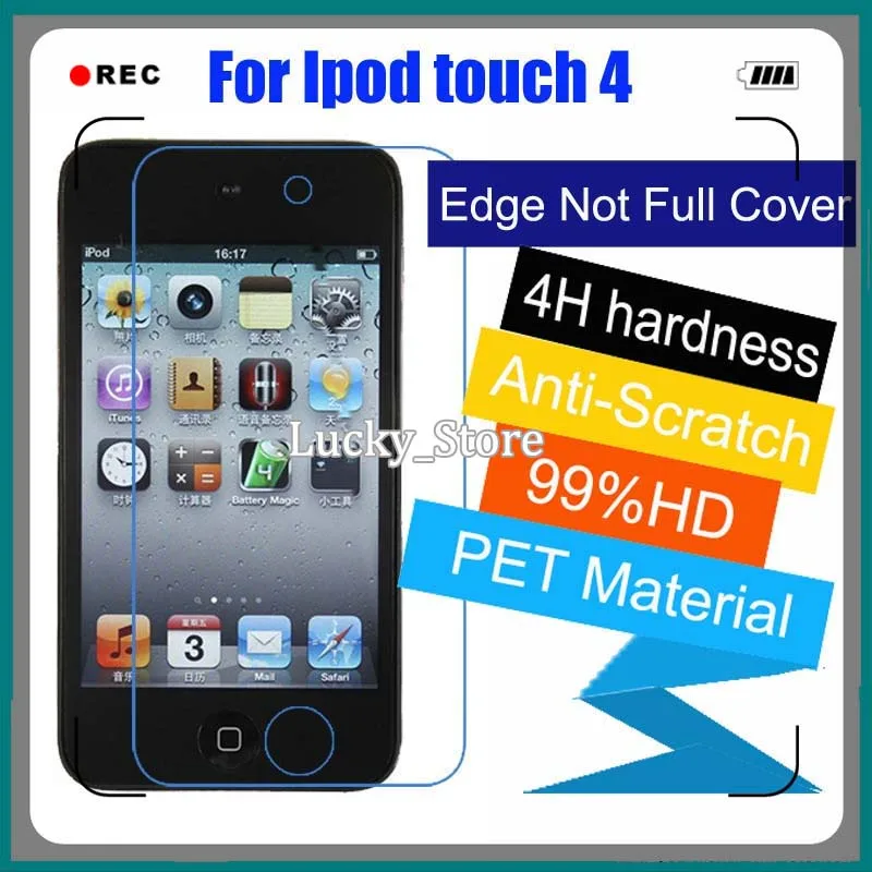 10pcs/lot Matte High Clear Glossy Screen Protector Film For Ipod touch