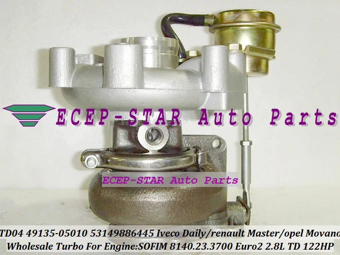 TF035 49135-05010 53149886445 Turbo Turbocharger Fit For IVECO Commercial Daily 2.8L TD Renault Master Opel Movano SOFIM 8140.23.3700 122HP (7)