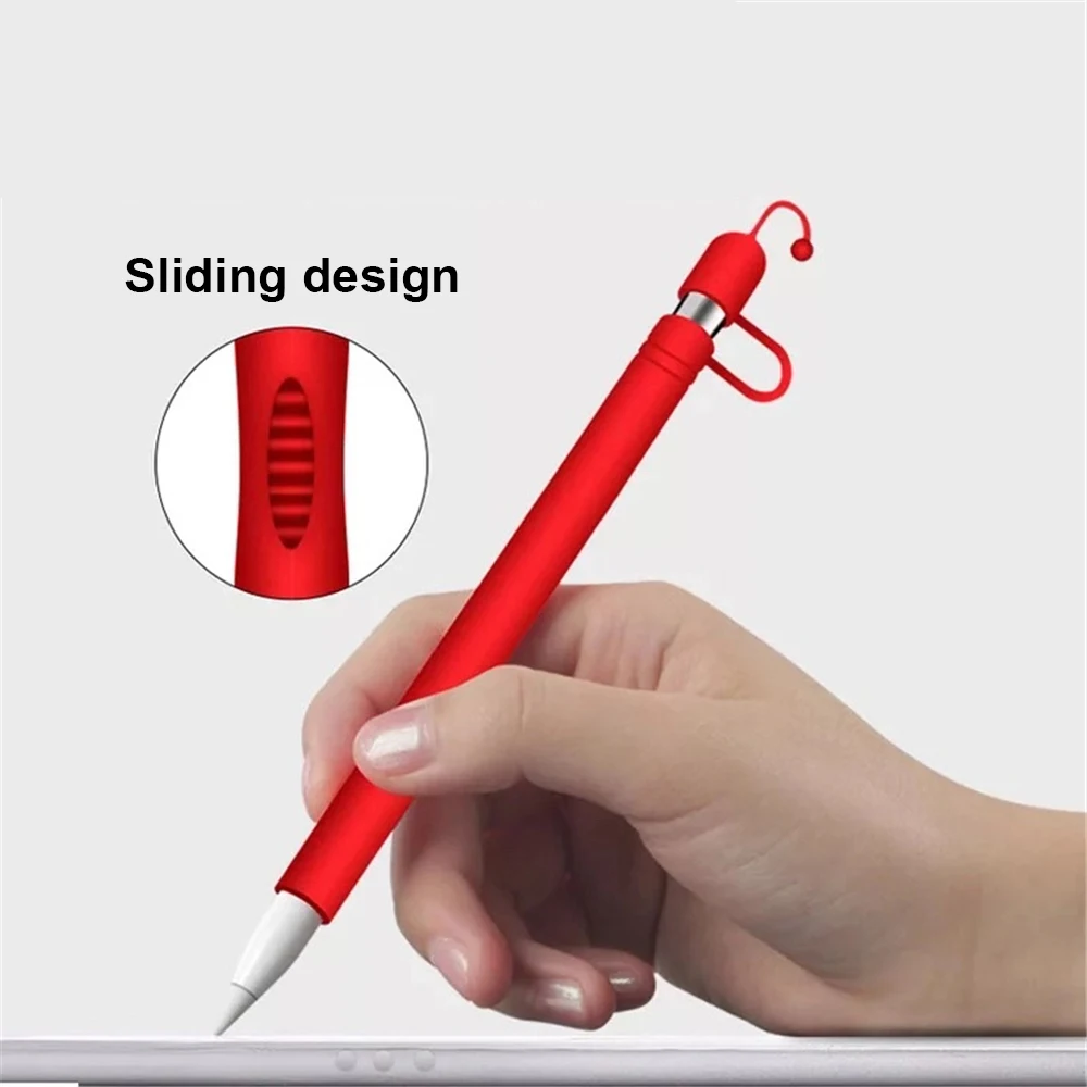 Мягкий силиконовый пенал для iPad Pencil Touch Pen Cover Holder ручка-стилус защитный чехол с ремешком против потери