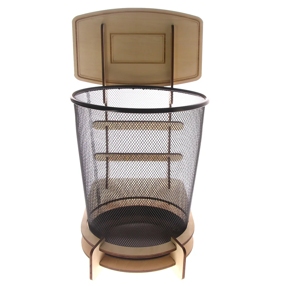 1Piece Creative Basketball Stand Wastebasket Basketball Rubbish Bin
