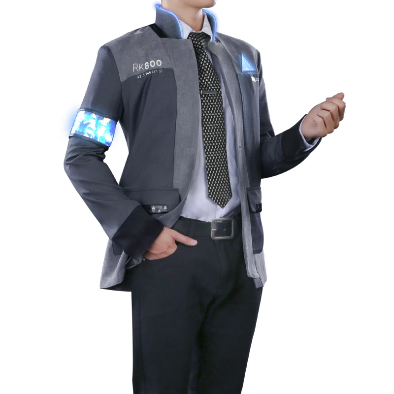 Детройт: станьте человеком аниме Коннор Bionic Косплей Костюм Униформа полный