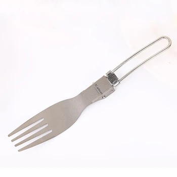 

Tiartisan Tableware Titanium Fork Outdoor Mini Portable Lightweight Useful Titanium Fork Camping Backpacking Cutlery Fork Ta8003