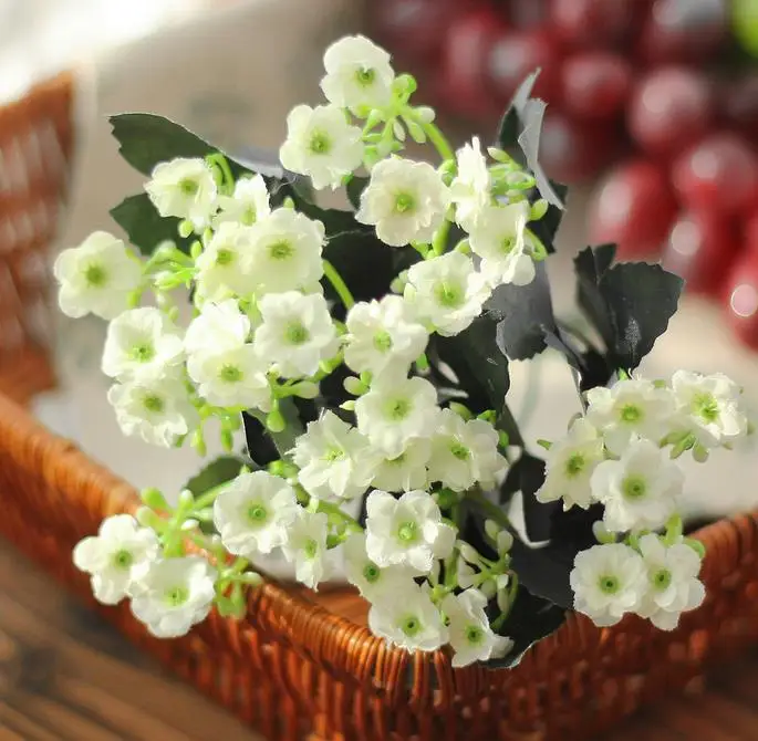 Free shipping multicolors 6 branches silk artificial flowers home