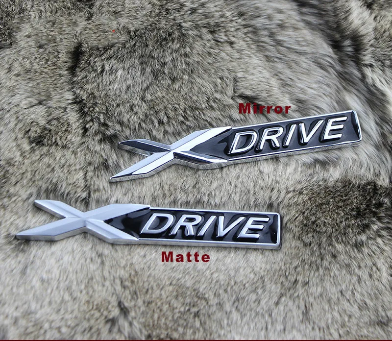 2 шт. Xdrive X drive Автомобильная хромированная эмблема значок наклейка крыло боковая