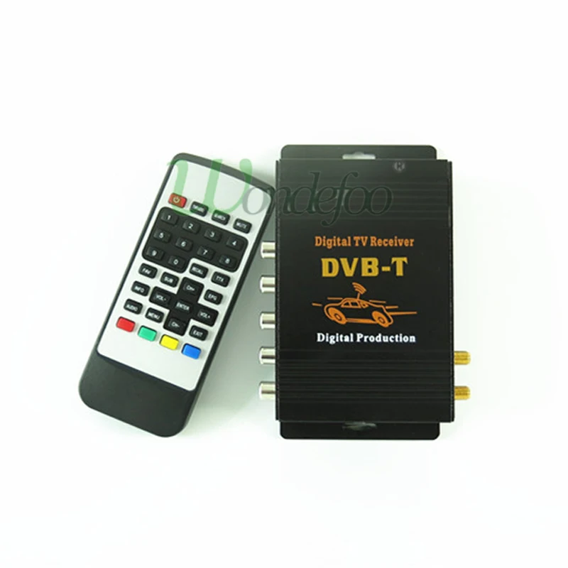 DVB T Автомобильный цифровой ТВ HD MPEG 4 тюнер приемник две антенны 140 200 км/ч