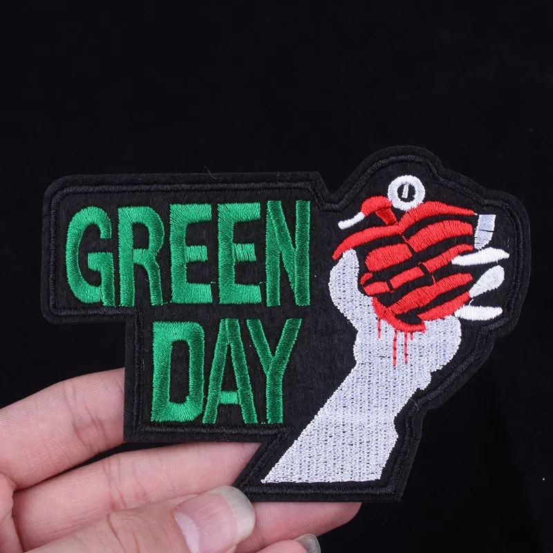 Aliexpress.com : Buy Pulaqi New GREEN DAY Embroidered Clothes Patches ...