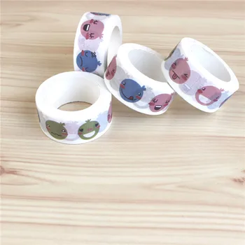 

1PC Smile Face Washi Tape Kawaii Adhesive Masking Tapes Scrapbooking Stickers Scrapbooking Dairy Photo Album Decorative Sticker