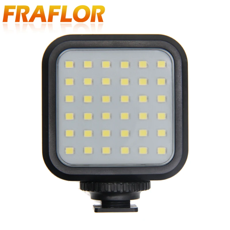 Bright 36pcs LED Video Light Lamp Photo Lighting on Camera For Mobile Phone Action Camera Brightness Photography Lighting Lamp