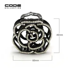 Acetate Flower Rose Hair Claws Luxury Rhinestone Barrette Crab Hair Accessories Hairpin for Women Hollow Out Girls Hair Clips Acetate Flower Rose Hair Claws Luxury Rhinestone Barrette Crab Hair Accessories Hairpin for Women Hollow Out Girls Hair Clips