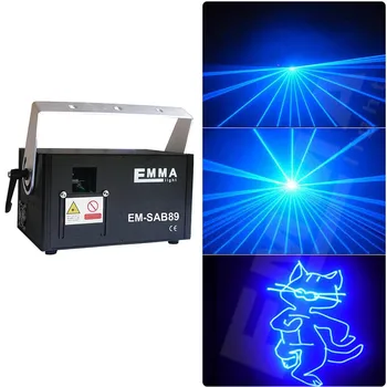 

2w blue laser 3D animation scanner projector ILDA DMX dance bar Xmas Party Disco DJ effect Light stage Lights Show system