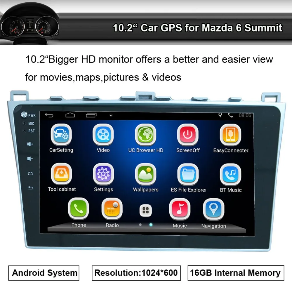 Buy Android Car GPS Navigation Apply to Mazda 6 Mazda
