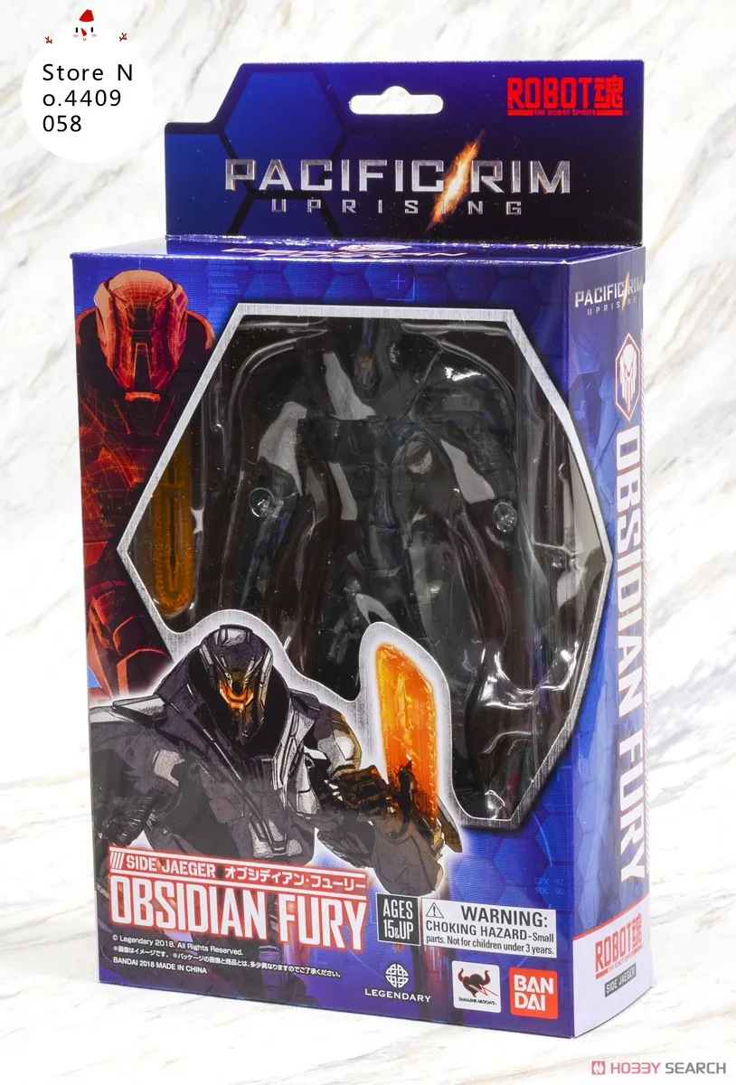 

Original Bandai Assembled Model Pacific Rim 2 Uprising Bracer Obsidian Fury PVC Action Figure Model Kids Dolls Toys
