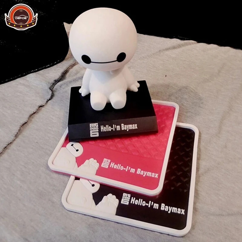 

New design Car Styling baymax non-slip Mat Accessories Mat Anti-slip Sticky Mats 4 color to chose car products Anti-slip