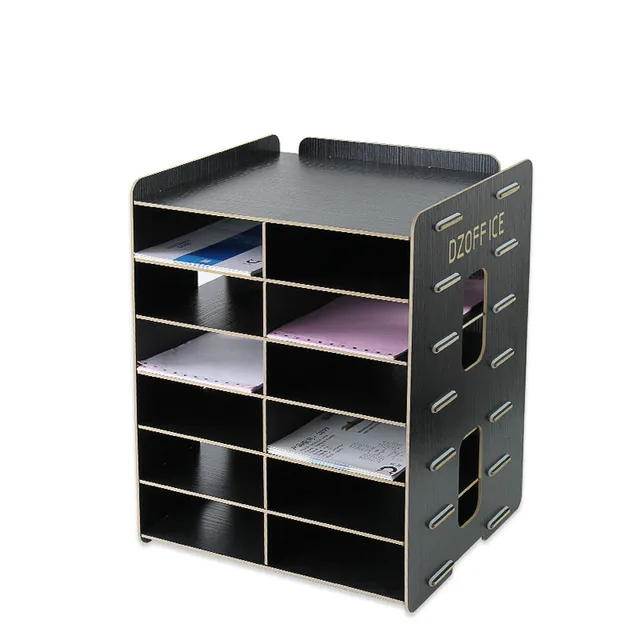 Creative Office Supplies Wooden File Rack Holder Desktop A5 Creative Office Supplies Wooden File Rack Holder Desktop A5 Doent Frame Multilayer Information Storage Box