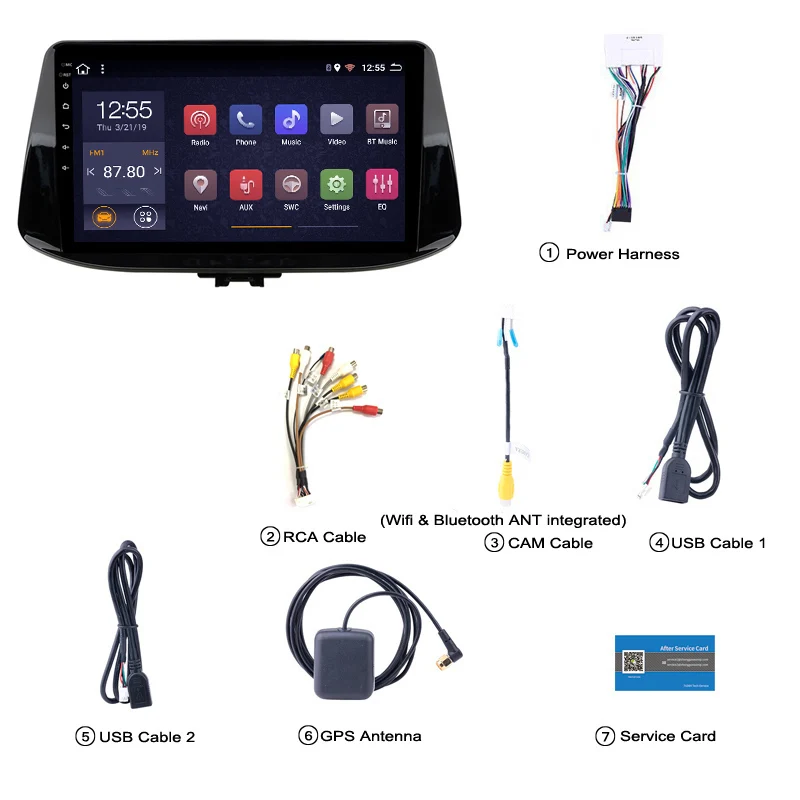 Excellent 2G RAM 32G ROM Android 8.1 Car Stereo DVD Player GPS Glonass Navigation For Hyundai I30 2016-2019 3