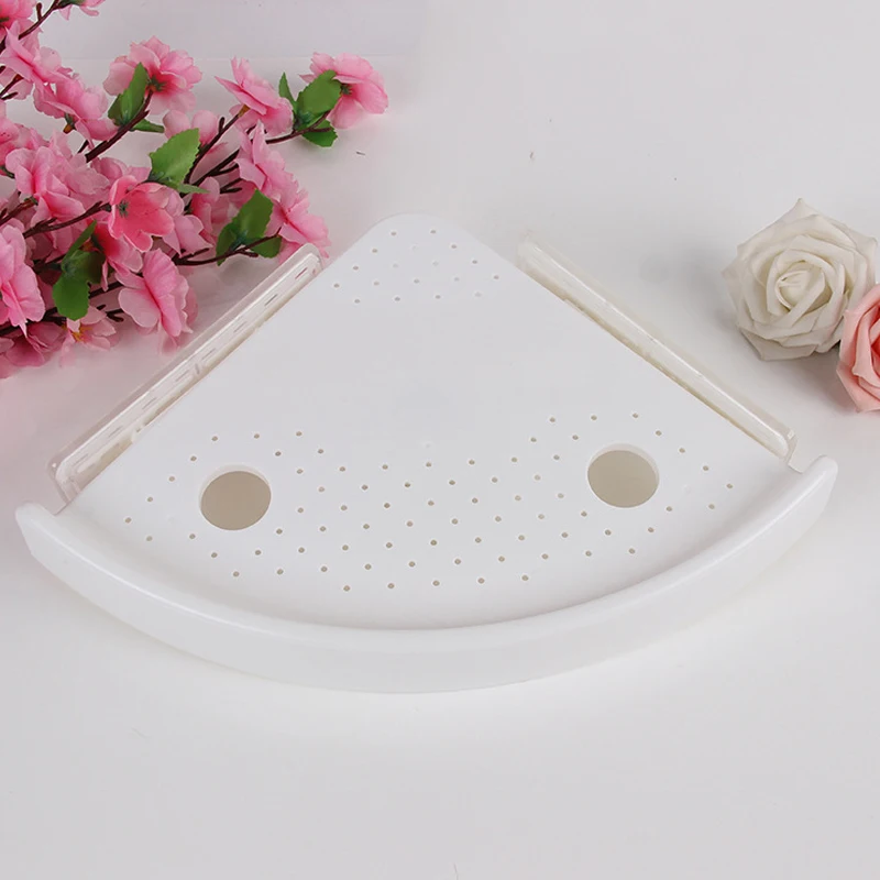 

2018 New Bathroom Corner Storage Rack Organizer Shower Wall ShelfHome Kitchen Shelves Multifunctional adsorption rack