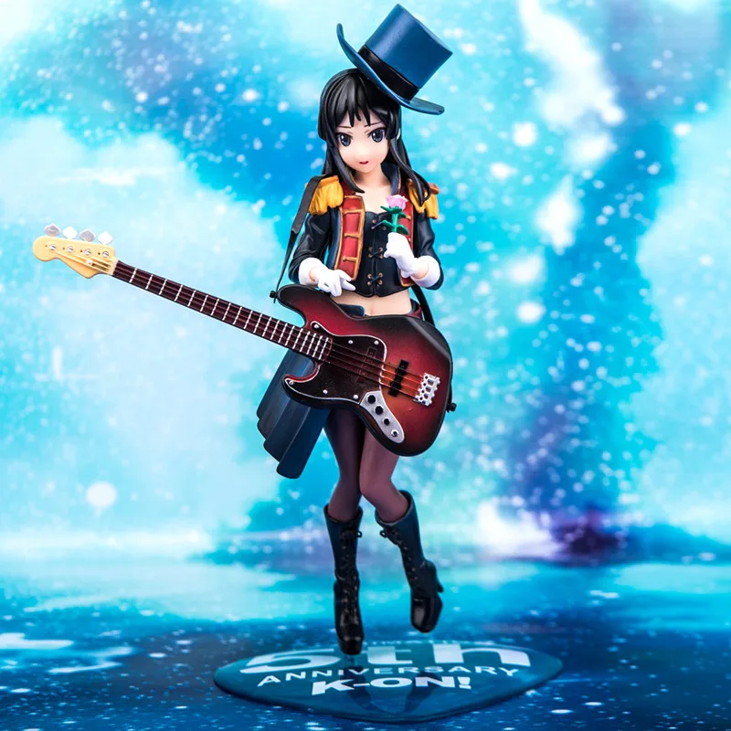 

Anime K-ON! Akiyama Mio 5th Guitar Ver PVC Action Figure Collectible Model doll toy 22cm