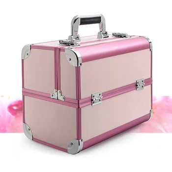 

Women Large Capacity Travel Makeup Bags Box Portable Professional Cosmetic case Bag For Cosmetics Manicure Cosmetology Suitcase