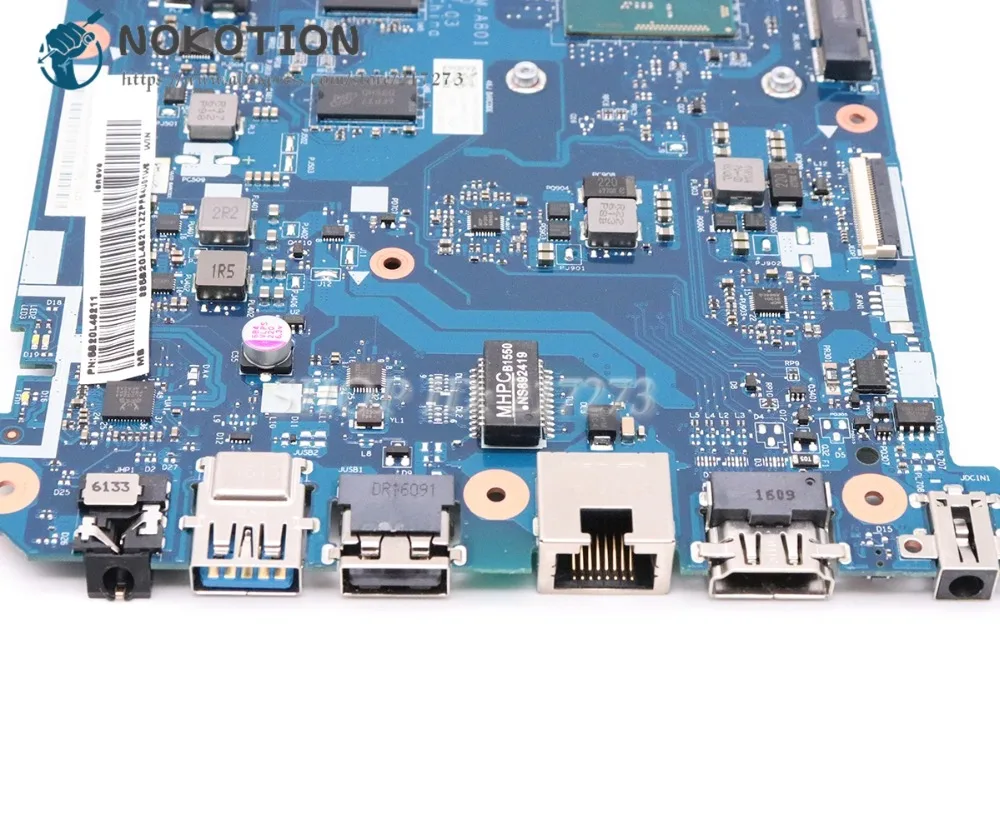 Seller  NOKOTION For Lenovo ideapad 110-15IBR Laptop Motherboard SR2KN N3060 4GB RAM 5B20L46211 CG520 NM-A8