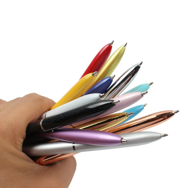 1 шт GENKKY хорошее качество 1 шт шариковая ручка круглые цветные бриллианты металлический материал красивая ручка 0,7 мм канцелярский подарок для студента