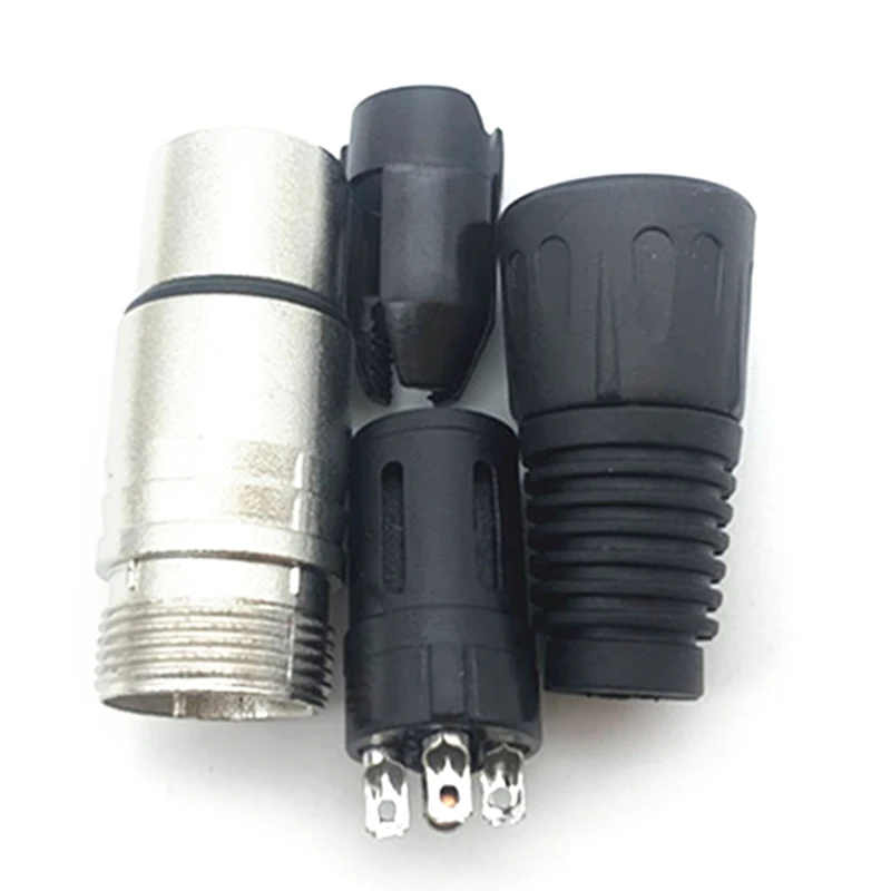 1 шт мужские и женские 3 контактный 4 разъем 5 XLR микрофон аудио кабель для