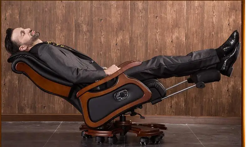 رئيسه. حقيقية الجلود مستلق.. office chair.02