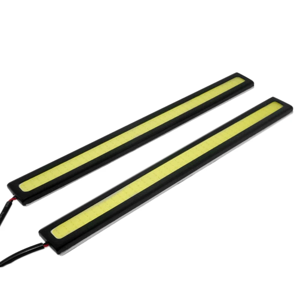 

Super Bright 2PCS 14cm 6W COB LED Car Fog Daytime Running Lamp DRL Driving Strip Light Waterproof IP65