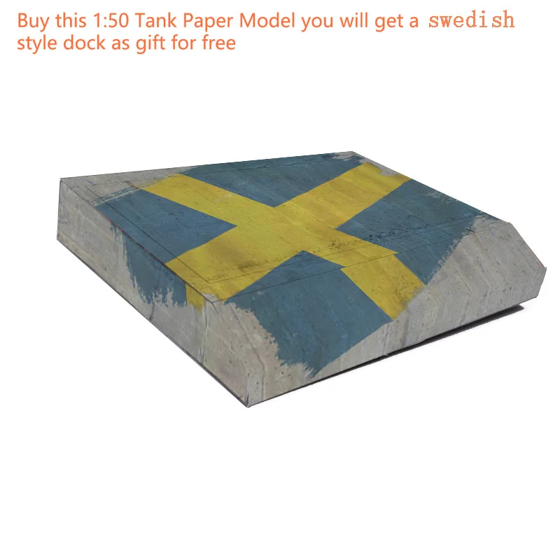 Lago Sweden 1:50 Tank DIY Бумажные модели детские игрушки игра головоломка сборка ручная