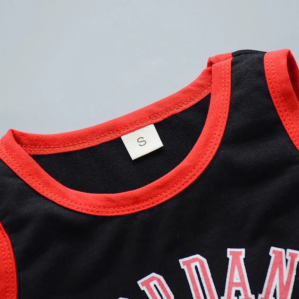 Летняя детская одежда для мальчиков г. Jordan#23, спортивный костюм для баскетбола, спортивный костюм футболка, шорты, штаны Одежда для маленьких мальчиков, От 1 до 5 лет