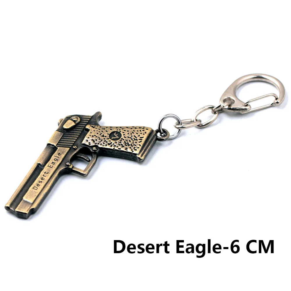 CS GO 6CM Small Gun Keychain Desert Eagle Revolver AK47 Weapon Model Alloy Pendant Vintage Keyring CSGO Key Buckle Children Gift CS GO 6CM Small Gun Keychain Desert Eagle Revolver AK47 Weapon Model Alloy Pendant Vintage Keyring CSGO Key Buckle Children Gift