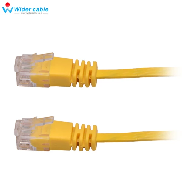 Caterpillar RJ45 CAT6 Network Cable Ethernet Flat Copper Lead Gold Connector LAN UTP Lot 