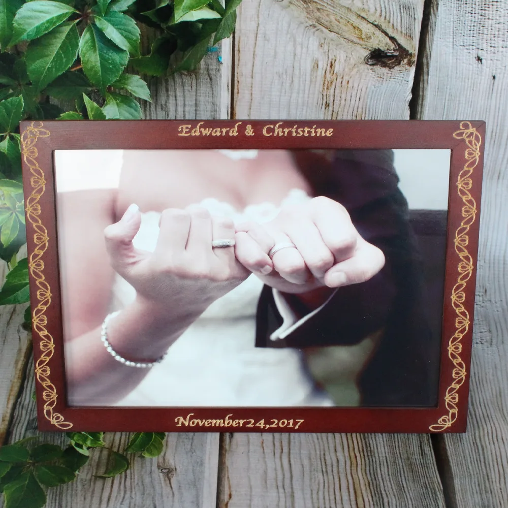 Vintage Wedding Picture Frame Custom Wooden Wedding Couple Photo Frames