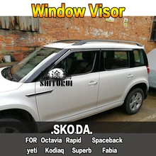 SHITURUI оконный козырек Vent Защита от солнца и дождя для SKODA Octavia Sedan Rapid Sedan Spaceback yeti Kodiaq Superb Fabia