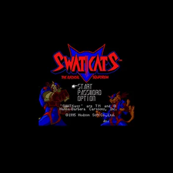 

SWAT Kats - The Radical Squadron NTSC Version 16 Bit 46 Pin Big Gray Game Card For USA Game Players