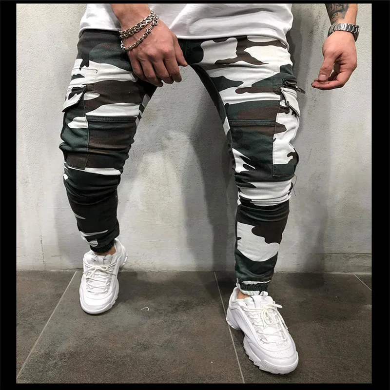 

2019 new popular logo camouflage sport casual trousers men's casual overalls