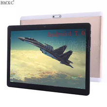 Nueva Marca de 10 pulgadas Tablet Android 7.0 Tablet PC 4G 10 Core phone call Tabletas 1920*1200 de la Pantalla WIFI GPS Metal kids tablet 10