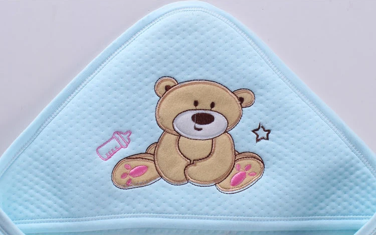 Новое детское одеяло с рисунком медведя, Пеленание младенца, хлопок, спальный мешок, конверт для новорожденных, детское постельное белье, спальный мешок