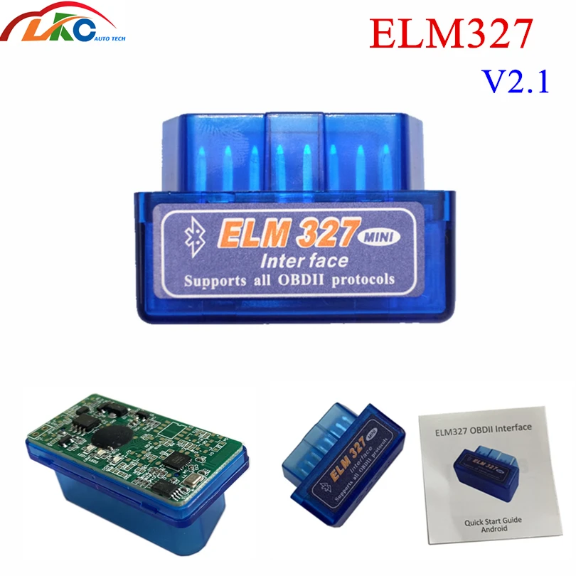 

10pcs/lot Mini ELM-327 V2.1 Interface Bluetooth Scanner Auto OBDII Diagnostic-Tool Works on PC EML327 V2.1 BT with Best Price