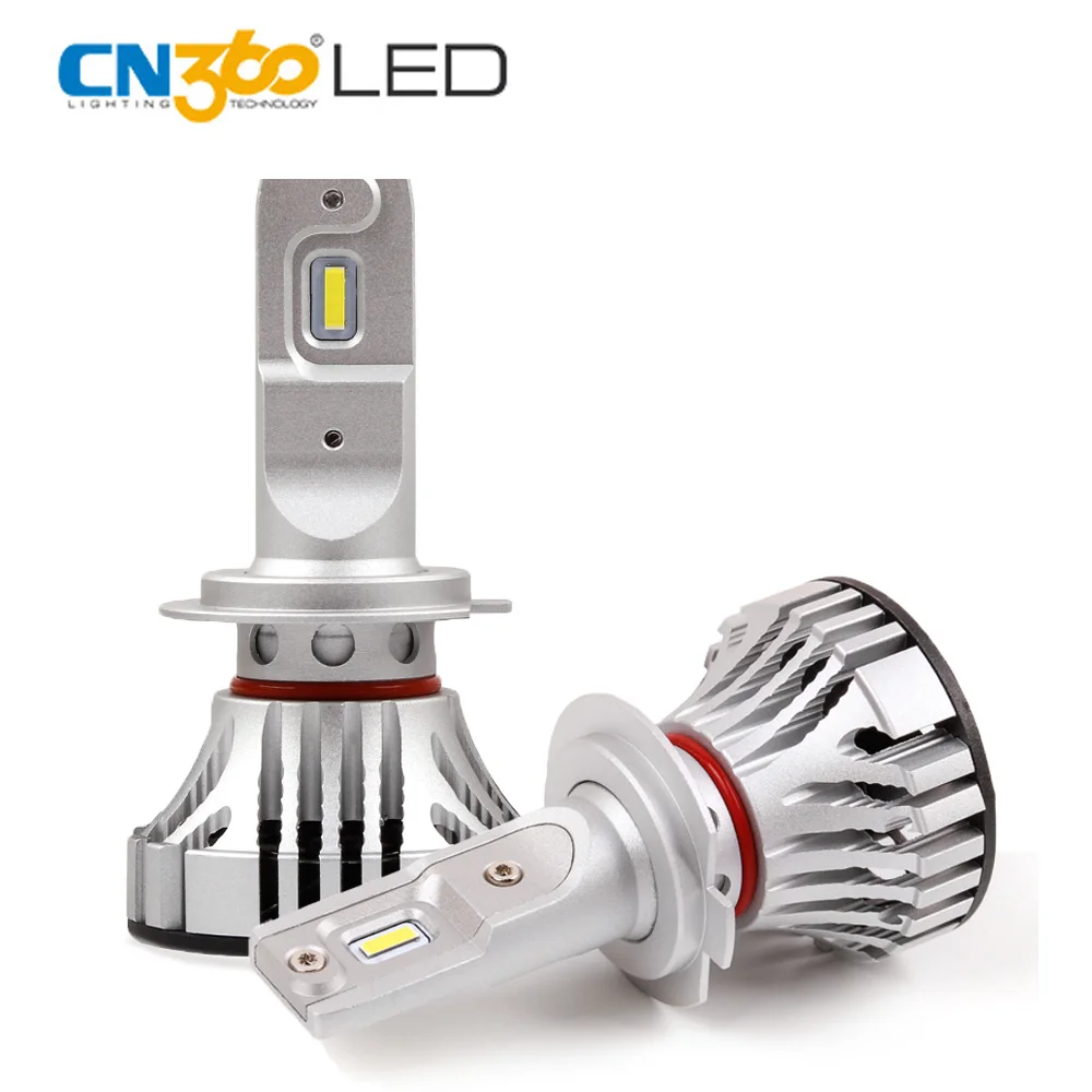 CN360 2PCS H7 Led Car Light Super Bright 12000Lumens 12V 24V LED Auto Bulbs Light 72W Headlights White 6500k Cooling Fan CN360 2PCS H7 Led Car Light Super Bright 12000Lumens 12V 24V LED Auto Bulbs Light 72W Headlights White 6500k Cooling Fan